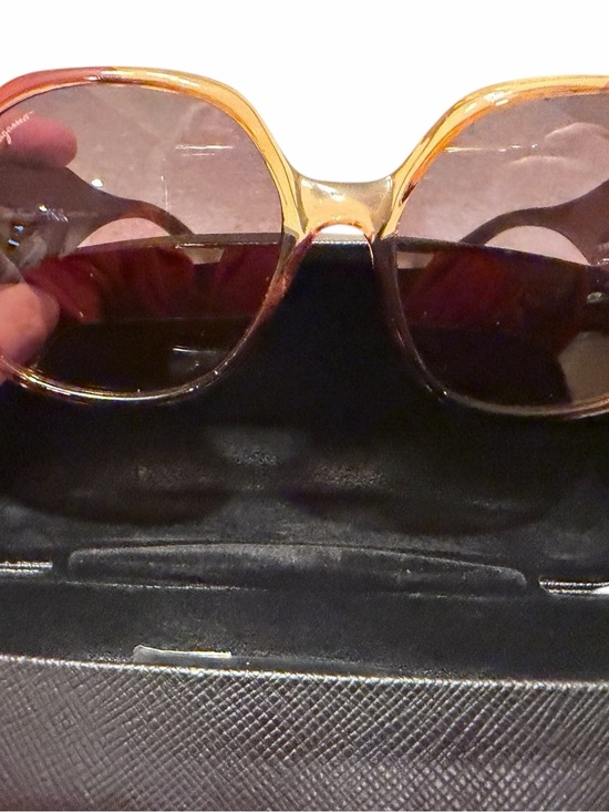 Salvatore Ferragamo Accessories - Salvatore Ferragamo Amber Gradient Oversized Sunglasses